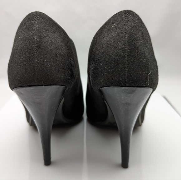 Women's Peep Toe Ankle Boots - Picture 4 of 5